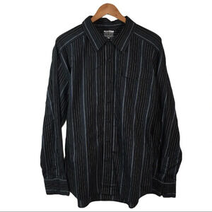 BF207 Machine Striped Casual Button Shirt XL